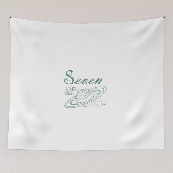 Item preview, Seven Track 7 Vintage Saturn Lyric Poster Art designed and sold by gringoods.