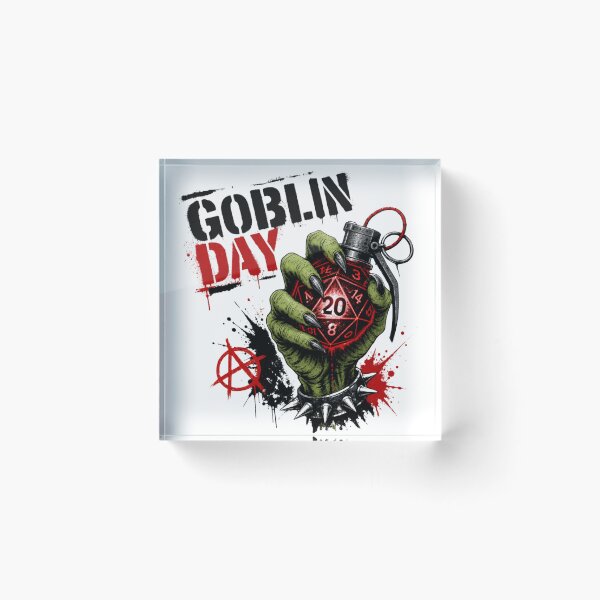 Item preview, Goblin Day - Punk Rock Tabletop RPG Merchandise designed and sold by Dice_Goblin_Studio.