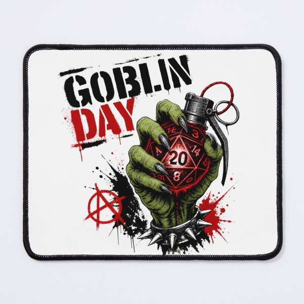 Item preview, Goblin Day - Punk Rock Tabletop RPG Merchandise designed and sold by Dice_Goblin_Studio.