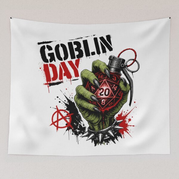 Item preview, Goblin Day - Punk Rock Tabletop RPG Merchandise designed and sold by Dice_Goblin_Studio.
