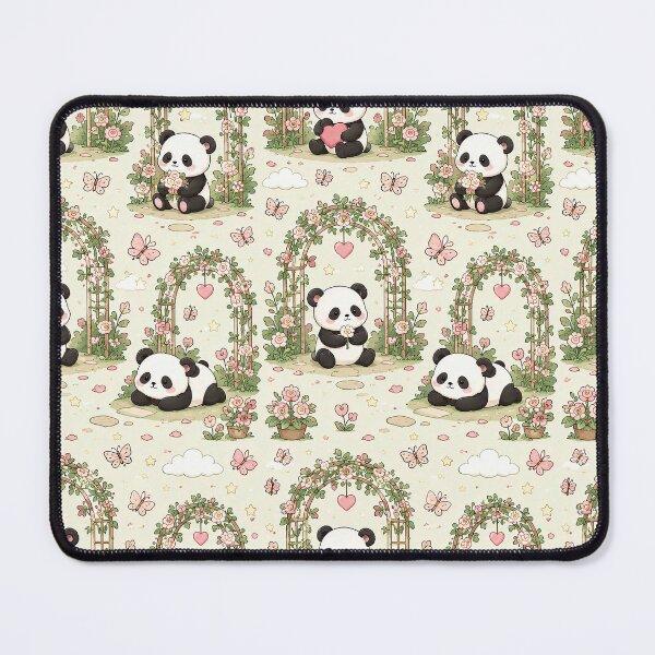 Item preview, Panda Heart Garden Arch Pattern designed and sold by Soft Berry Studio.