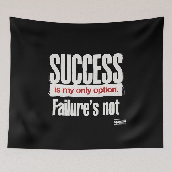 Item preview, Success Is My Only Option - Eminem Stencil Quote designed and sold by Enea Kelo.