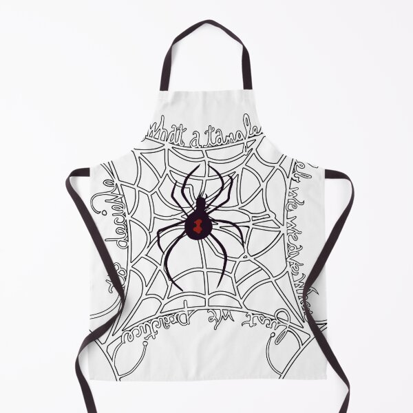 Item preview, Black widow tangled web quote designed and sold by Sketch Stew Studio.