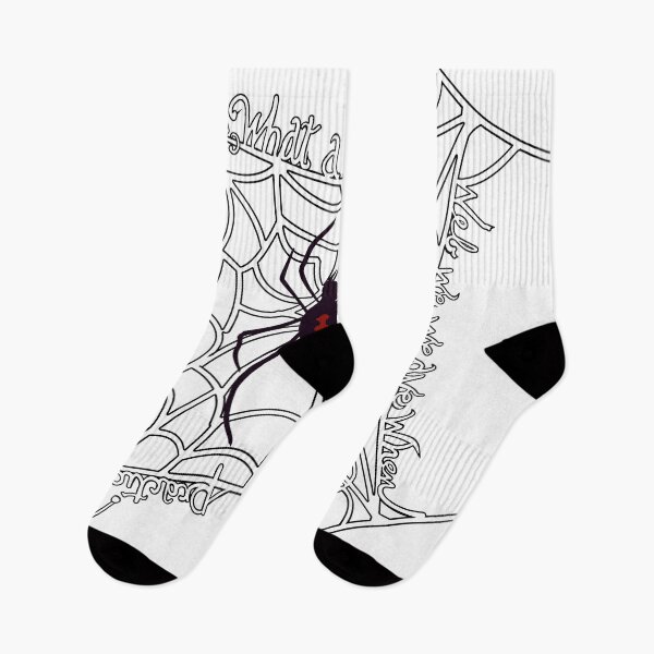 Item preview, Black widow tangled web quote designed and sold by Sketch Stew Studio.