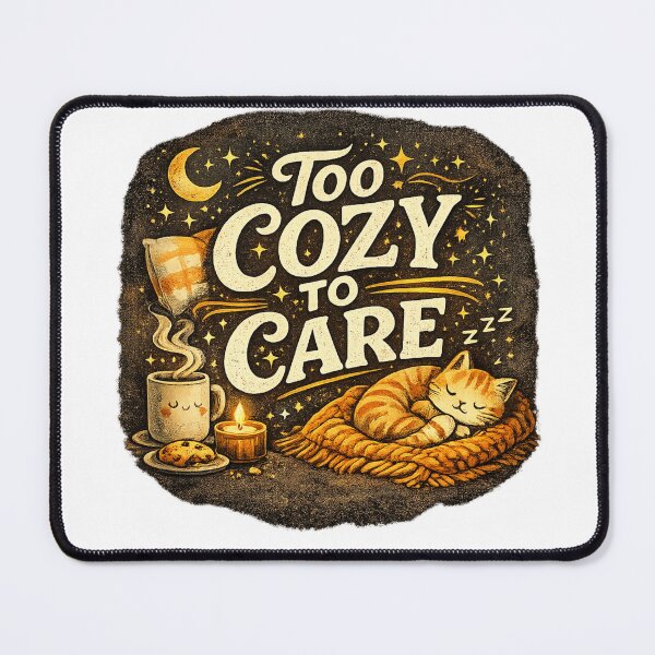 Item preview, Too Cozy to Care designed and sold by PeterPunkt.