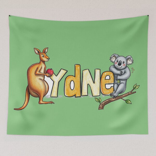 Item preview, Sydney text with kangaroo and koala designed and sold by CreationsNicB.