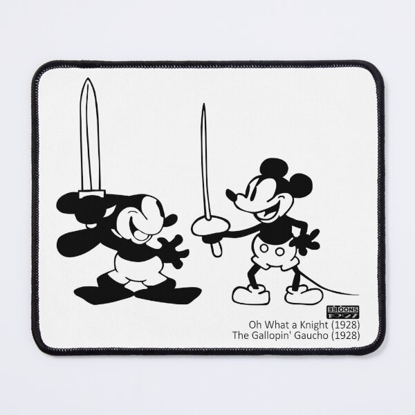 Item preview, Oswald and Mickey - Companions at Arms (Oh What a Knight, 1928; The Gallopin' Gaucho, 1928) designed and sold by eetoons1927.