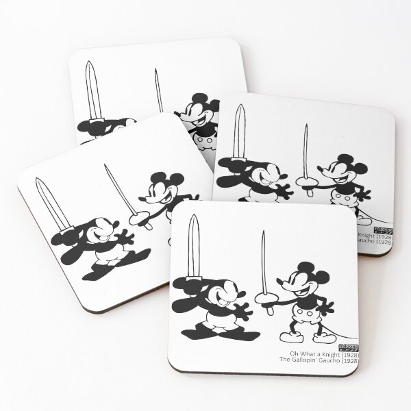Item preview, Oswald and Mickey - Companions at Arms (Oh What a Knight, 1928; The Gallopin' Gaucho, 1928) designed and sold by eetoons1927.
