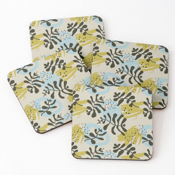 Item preview, Abstract Botanical Bohemian Pastel Green Blue designed and sold by idovedesign.
