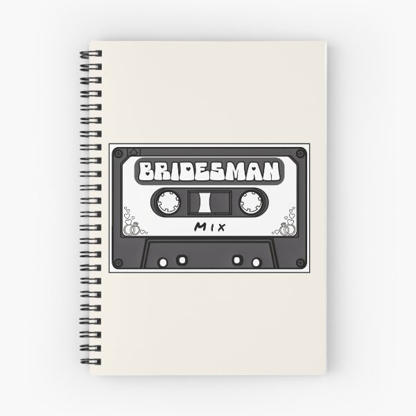 Item preview, Bridesman Mix Tape Retro Wedding Party Cassette Design designed and sold by MusicFanTees.