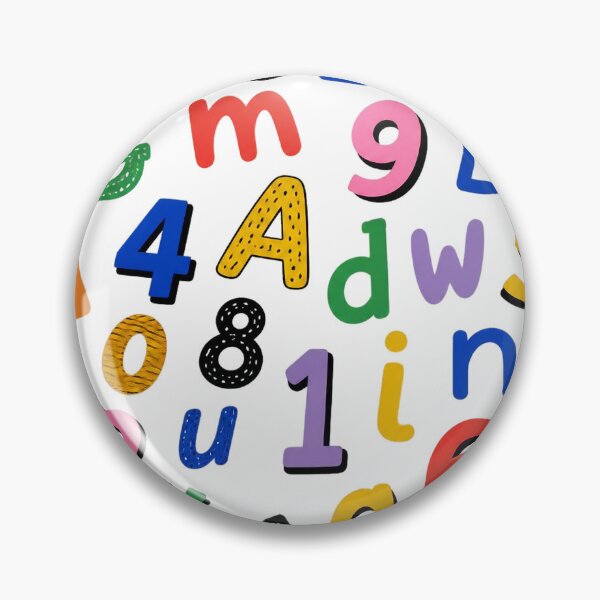 Item preview, Colorful Alphabet & Numbers – Fun Educational Design designed and sold by IMuDesigner.
