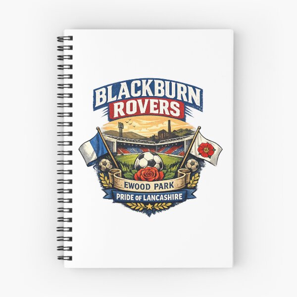 Item preview, Blackburn Rovers Vintage Football Fan Art | Ewood Park Pride of Lancashire Supporter Design designed and sold by GarnerSupplyCo.