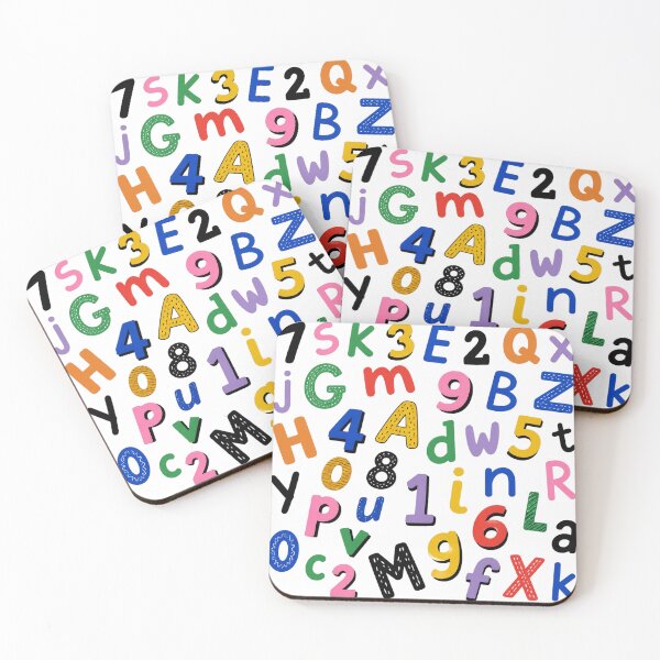 Item preview, Colorful Alphabet & Numbers – Fun Educational Design designed and sold by IMuDesigner.