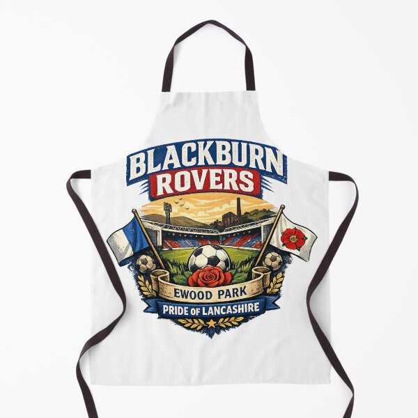 Item preview, Blackburn Rovers Vintage Football Fan Art | Ewood Park Pride of Lancashire Supporter Design designed and sold by GarnerSupplyCo.