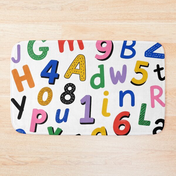 Item preview, Colorful Alphabet & Numbers – Fun Educational Design designed and sold by IMuDesigner.