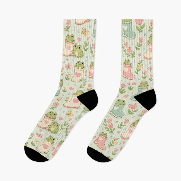 Item preview, Frog Heart Garden Boots Pattern designed and sold by Soft Berry Studio.