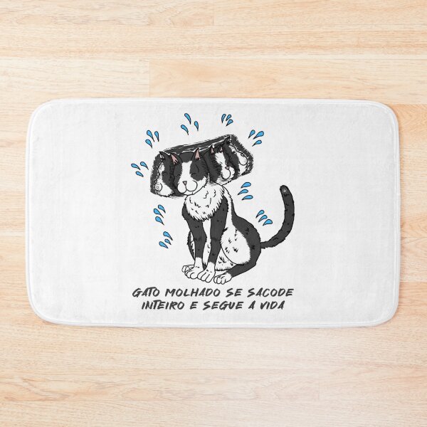 Item preview, Gato Molhado, Apenas Segue a Vida designed and sold by Colmeia de Ideias.