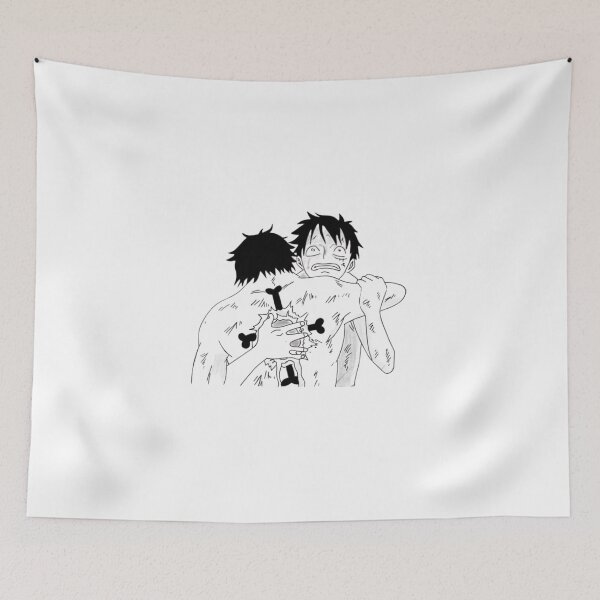Item preview, Emotional Farewell Embrace of Two Shonen Brothers Lineart designed and sold by DeepBlueMeadow.