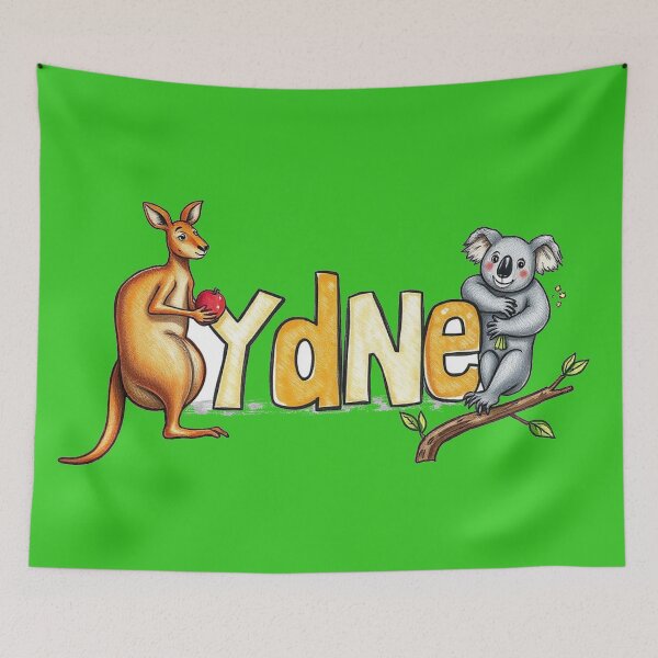 Item preview, Sydney text with kangaroo and koala designed and sold by CreationsNicB.
