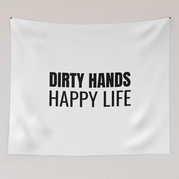 Item preview, Dirty Hands Happy Life (Black) designed and sold by ShipCrewNation.