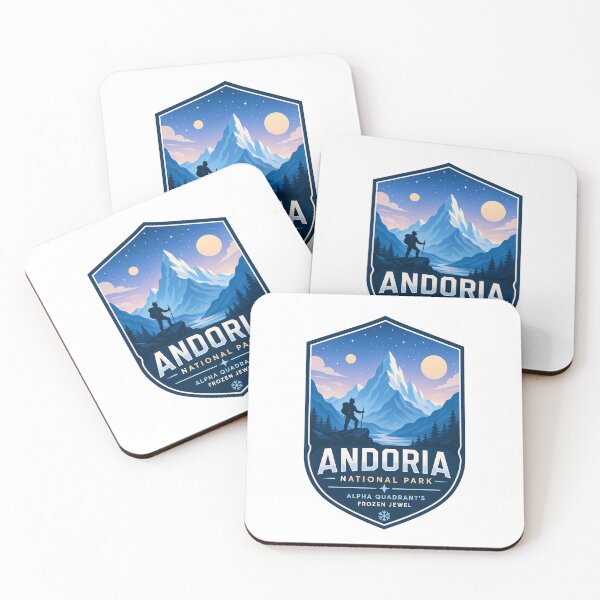 Item preview, Andoria Ice World Retro Sci-Fi Park designed and sold by FrontierCosmic.