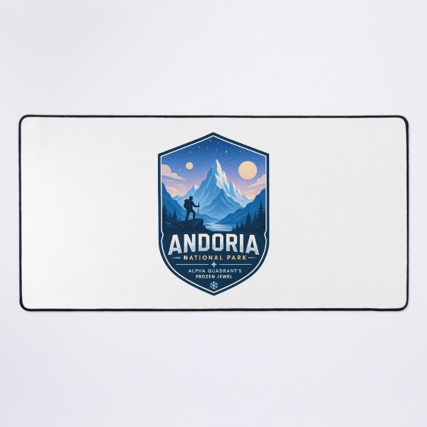 Item preview, Andoria Ice World Retro Sci-Fi Park designed and sold by FrontierCosmic.