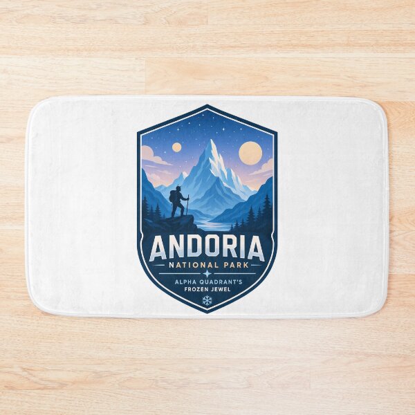 Item preview, Andoria Ice World Retro Sci-Fi Park designed and sold by FrontierCosmic.