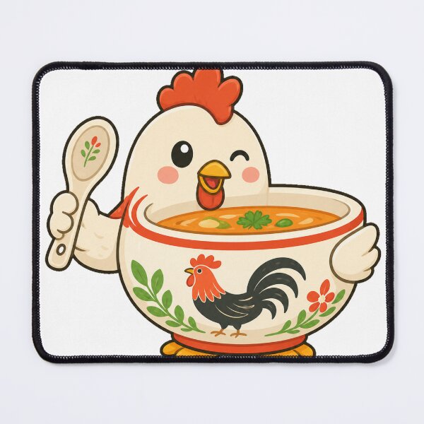 Item preview, Cute Thai Rooster Bowl designed and sold by Doodle Planet.