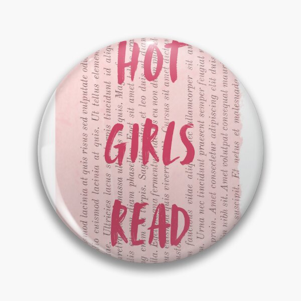 Item preview, Hot Girls Read Sticker designed and sold by literalbrooke.