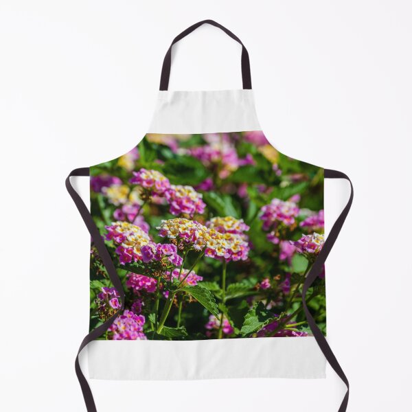 Item preview, Pink and Yellow Lantana Flowers Close-Up in Sunlit Garden With Clustered Blooms and Green Foliage designed and sold by Nmallia.