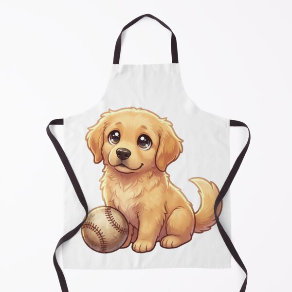 Item preview, Cute Golden Retriever Puppy with a baseball designed and sold by LabProShop.
