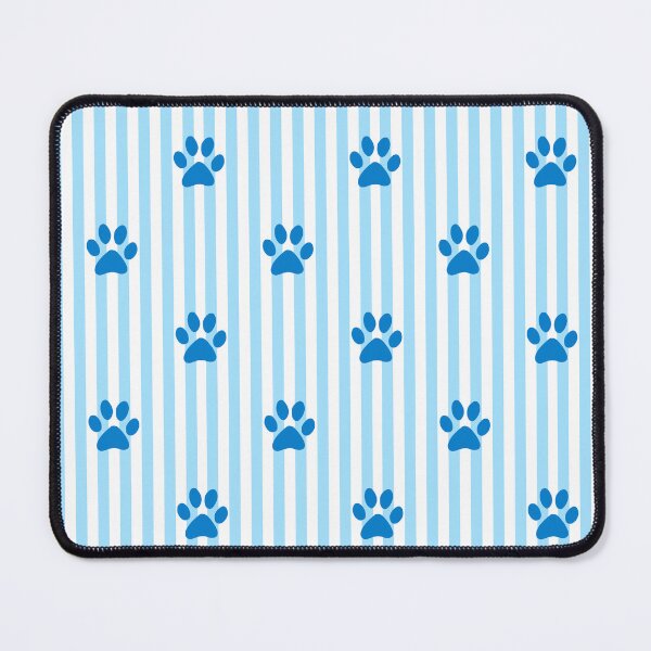 Item preview, Blue Paw Print Stripes Pattern | Light Blue and White Striped Paw Design | Cute Dog Paw Print | Animal Lover Paw Pattern | Blue Paws on Vertical Stripes | Paws Pet Owner Gift designed and sold by VivaFy.