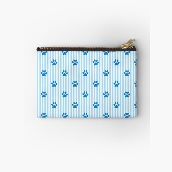 Item preview, Blue Paw Print Stripes Pattern | Light Blue and White Striped Paw Design | Cute Dog Paw Print | Animal Lover Paw Pattern | Blue Paws on Vertical Stripes | Paws Pet Owner Gift designed and sold by VivaFy.