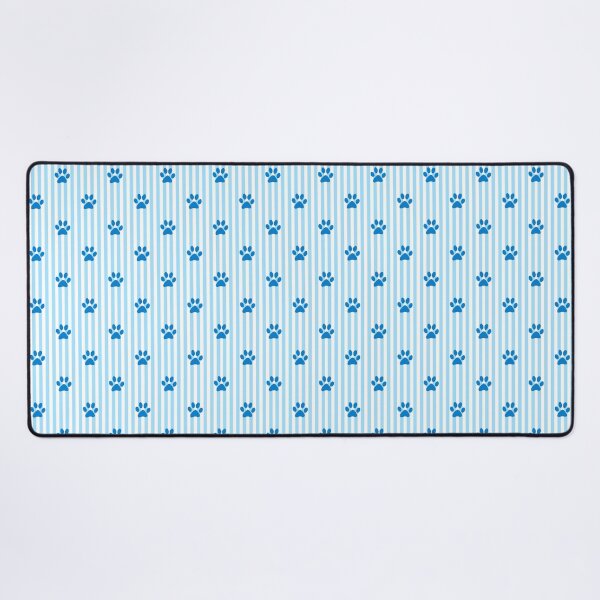 Item preview, Blue Paw Print Stripes Pattern | Light Blue and White Striped Paw Design | Cute Dog Paw Print | Animal Lover Paw Pattern | Blue Paws on Vertical Stripes | Paws Pet Owner Gift designed and sold by VivaFy.