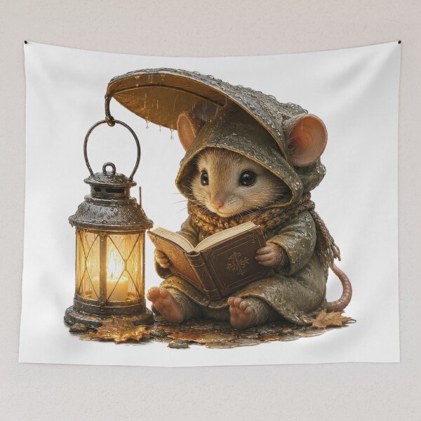 Item preview, Little Mouse Reading by Lantern designed and sold by Helenaphotoart.