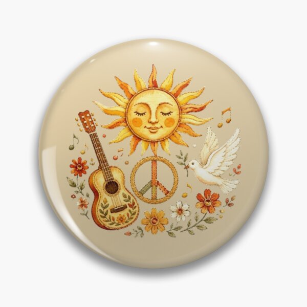 Item preview, Sun Peace And Love Watercolor Boho Hippie designed and sold by Natalia-Vlad.