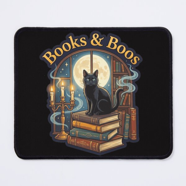 Item preview, Dark Academia Ghost Library Cat Design designed and sold by Mahilis.