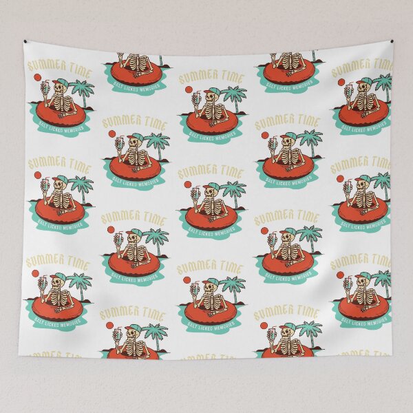 Item preview, Summer time skull designed and sold by calipso82.