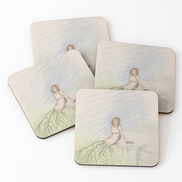 Item preview, free range roots, colored pencil art designed and sold by GiSilver.