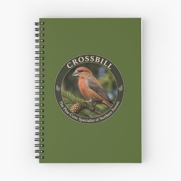 Item preview, CROSSBILL     – The Pine‑Cone Specialist of Northern Forests designed and sold by The Digital Compass.