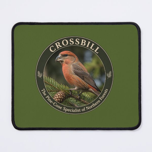 Item preview, CROSSBILL – The Pine‑Cone Specialist of Northern Forests designed and sold by The Digital Compass.