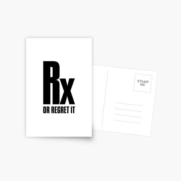 Item preview, Rx or regret it designed and sold by FBA.
