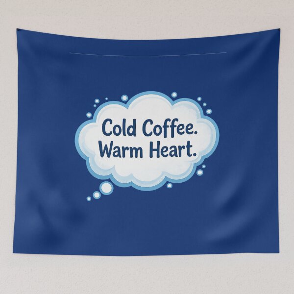 Item preview, Cold Coffee Warm Heart - minimal Style Nurse Art designed and sold by Nurse Craft Studio.