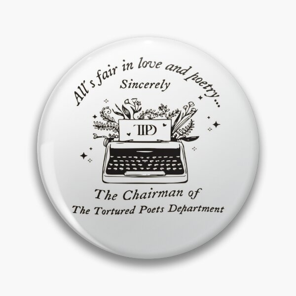 Item preview, Chairman Tortured Poets Typewriter Floral Art designed and sold by gringoods.