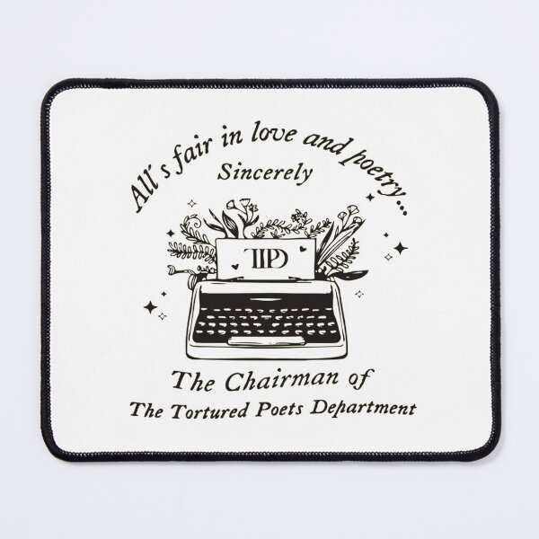 Item preview, Chairman Tortured Poets Typewriter Floral Art designed and sold by gringoods.