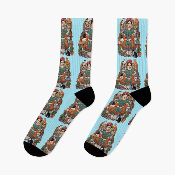 Item preview, Frida Kahlo Cat Lady Queen Mexican Folk Art designed and sold by TeeARTHY.