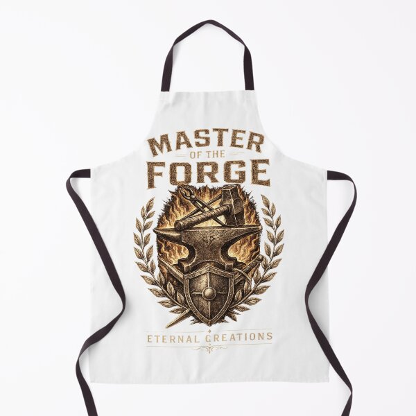 Item preview, Master of the Forge – Eternal Creations | Blacksmith Anvil Hammer Medieval Fantasy T-Shirt designed and sold by Studio_21.