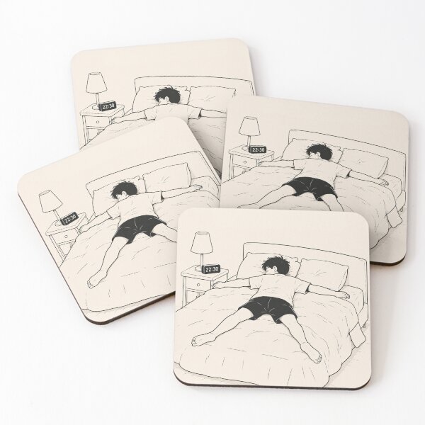Item preview, Bed Is Heaven (Men) – Minimalist Relaxation Illustration designed and sold by LAZYI.