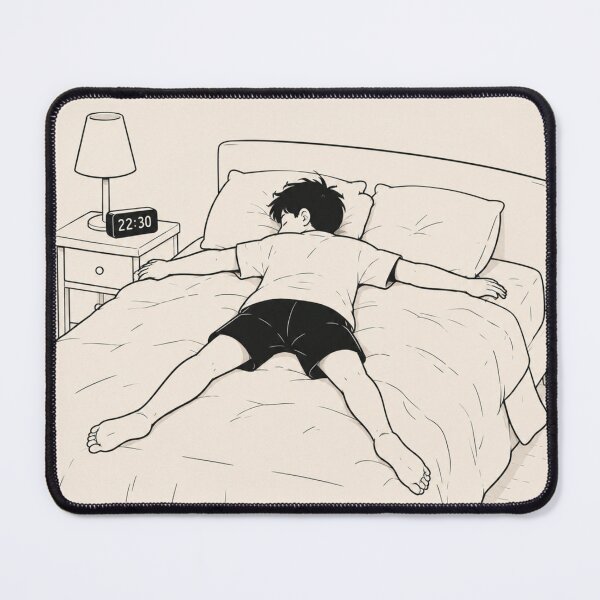 Item preview, Bed Is Heaven (Men) – Minimalist Relaxation Illustration designed and sold by LAZYI.