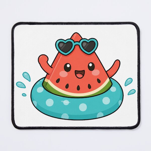 Item preview, Cute Watermelon Swimmer designed and sold by Doodle Planet.